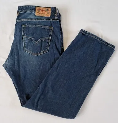 £31.99 • Buy Mens Diesel Larkee Jeans Wash 0831T Navy Regular Straight W38 L32
