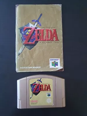 Legend Of Zelda Ocarina Of Time N64 PAL Nintendo 64 Game And Manual • $185