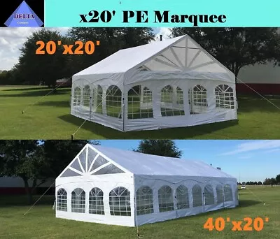 20'x20' 40'x20' - PE Marquee Party Wedding Canopy Tent Shelter W Storage Bags • $1499.99