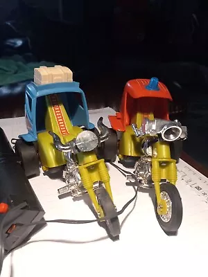 Vintage 1971 Remco Set Of Two Motorcycles  Do Not Work . Plastic  • $20