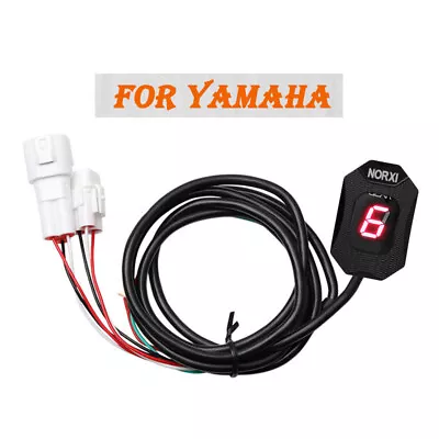 Motorcycle Gear Indicator For Yamaha Speed Gear Display Yamaha RED And Holder  • $29.85