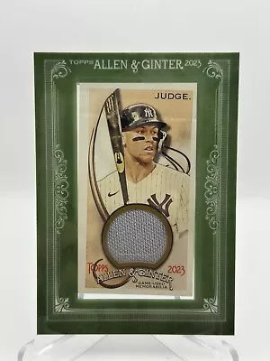 Aaron Judge 2023 Topps Allen & Ginter Game Used Jersey Card! (Production Damage) • $0.99
