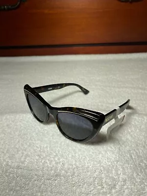 New Authentic MOSCHINO MOS036/S-086IR Havana Sunglasses Blue Gradient Lenses  • $45