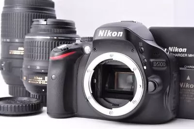 2711 Shots Nikon D5100 16.2MP Digital SLR Kit W/ 2 Lenses 18-55mm 55-300mm Japan • $667.99