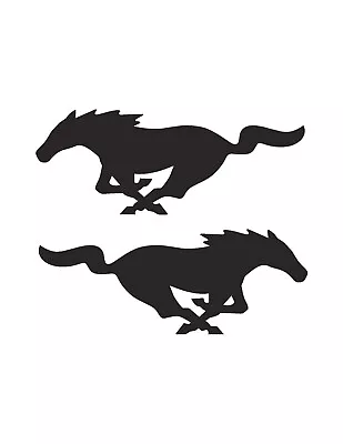 Mustang Horses Both Directions Decal Vinyl - Multiple Sizes And Colors • $4.99