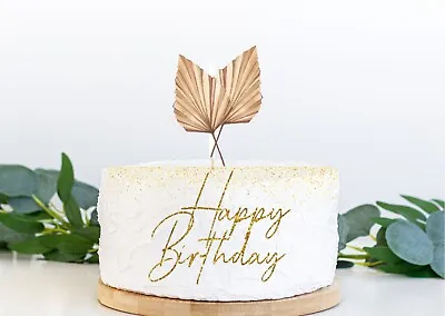 Happy Birthday Cake Charm Decorations Birthday Age Cake Topper • £3.50