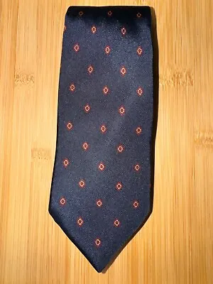 Huddersfield Dark Geometric Vintage Tie - 57  Length By 3.125  Skinny Width • $19.19