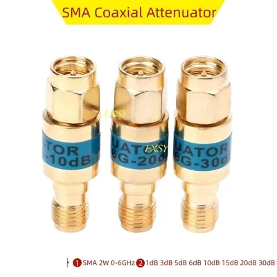 SMA Male Female Coaxial Attenuator 2W 0-6GHz 1dB 3dB 5dB 6dB 10dB 15dB 20dB 30dB • $9.87