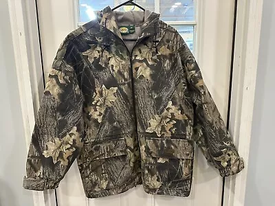 Cabela’s Camo Hunting Jacket With Hood Men’s Size Large (RN 56835) • $39.95