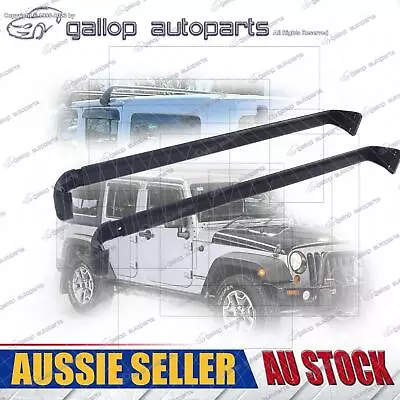 Fit Jeep Wrangler JK 07-18 4DR Pair Black Cross Bar Roof Rack Side Rail Luggage • $174.35