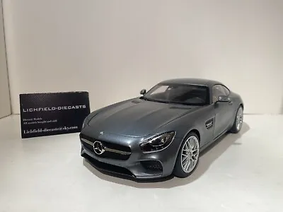 Autoart 1:18 Mercedes Benz Gt S Amg 2015 Metallic Grey 76312 Very Rare  New  • $160.30