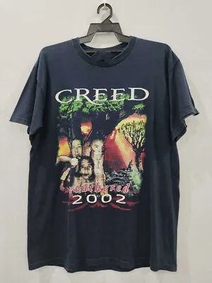 Vintage Tour 2002 CREED Band T-shirt Gift For Fan Black All Size VC1546 • $21.84
