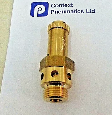 £43.99 • Buy 1/2 Bsp Safety Blow Off Valve,10 Bar,150 PSI Pressure Relief Valve & Certificate