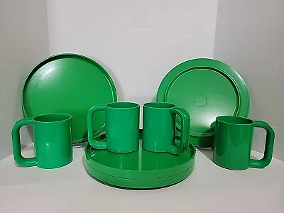 Vintage Heller Design By Massimo Vignelli Melamine Melmac 4pc Cup &Plate Set • $70