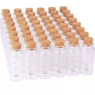 48 Pack 30ml Glass Jars Small Glass Bottles With Cork Stoppers Wedding Favors • $24.99