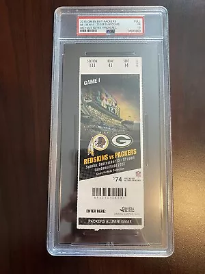 2013 Green Bay Packers Ticket PSA 1.5 Aaron Rodgers Franchise Record Passing Yrd • $0.99