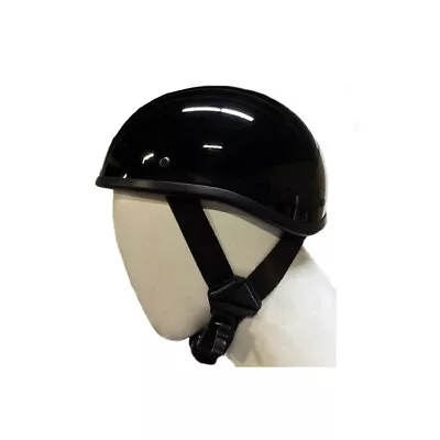 Low Profile Novelty Harley SOA Helmet Skull Cap Gloss Black S M L XL 2XL • $39.99