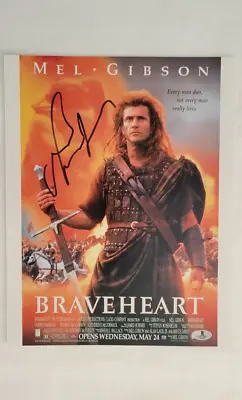 Braveheart Mel Gibson Signed 11x14 Movie Photo Bas Coa • $850