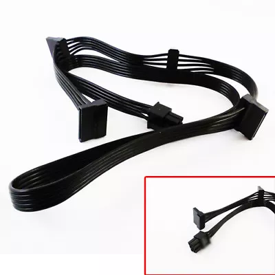 £4.55 • Buy PCIe GPU 6Pin To 4 SATA 15pin Power Supply Cable PSU For Corsair AX HX RM Series