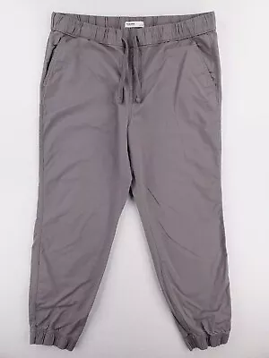 Sonoma Pant Mens Large Gray Everyday Jogger Stretch Lightweight Twill Streetwear • $19.99