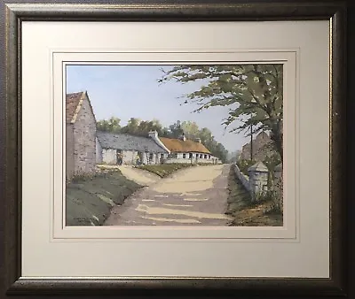 Original Irish Art Watercolour Painting Of Cunningburn Cottages By R McKillop • £80