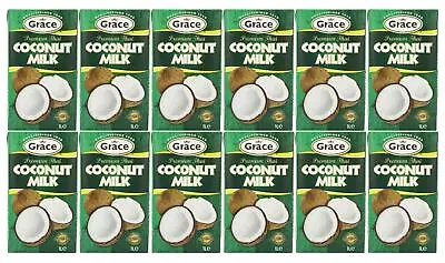 Grace Premium Thai Coconut Milk 1Ltr (Pack Of 12) • £38.99