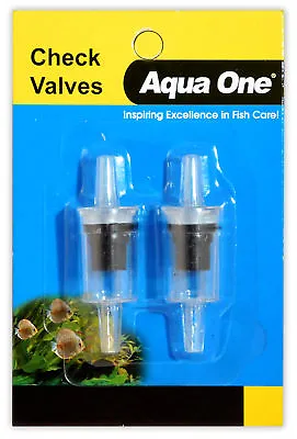 £4.50 • Buy Aqua One Airline Check Valve (2pk) Non-Return Air Pump Stop Fish Tank Aquarium