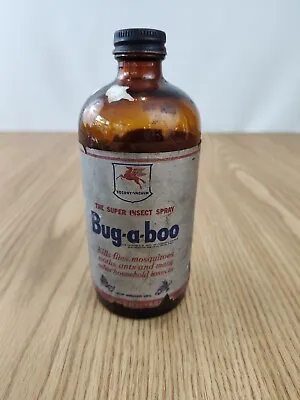 Vintage Socony-Vacuum Bug-a-boo Insect Spray 1 Quart Bottle Can Mobil Pegasus • $20