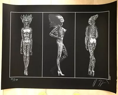 Sil From Species Lithograph Signed 74/290 By H.R. Giger (discount) • $325