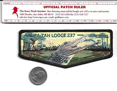 Lodge 237 Aal-Pa-Tah Black Border Flap • $9.99