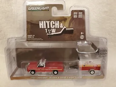32190 A 1986 Chevy M1008 & Small Cargo Trailer 1/64 Fdny Fire Dept.  • $34.95