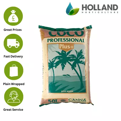 £26.50 • Buy Canna Coco Pro Professional Plus 50L Bag Hydroponic Coir Growing Media