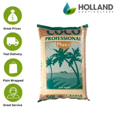 Canna Coco Pro Professional Plus 50L Bag Hydroponic Coir Growing Media • £26.50