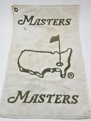 Masters Offical Golf Towel Augusta National White And Green Woven  • $15.99