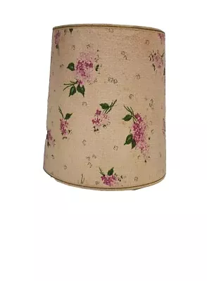 Vintage Drum Style Lamp Shade Classic In Lilac Print • $10.85