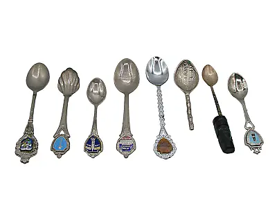 Vintage Mixed Lot Collection Silver Plated And 925 Souvenir Tourism Mini Spoons • $28.97