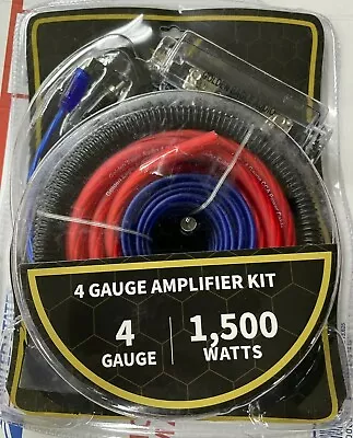 4 GA Amp Wiring Kit 1500 Watts By GOLDEN EAGLE AUDIO • $22.80