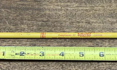 Vintage Butternut Coffee Advertising Pencil W/ 1951 Nebraska Football Schedule • $11.95