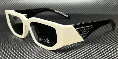 PRADA PR 09ZSF 1425S0 White Dark Grey Men's 55 Mm Sunglasses • $283.50