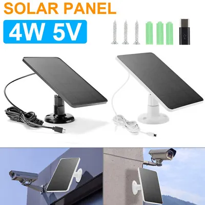 $21.66 • Buy 4W 5V Solar Panel Power Supply For Wireless Outdoor Waterproof Security Camera