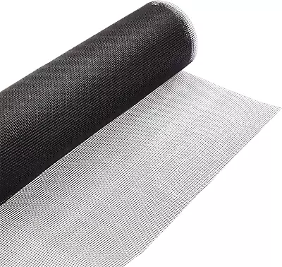 Black Fiberglass Window Screen Mesh Roll For Windows Screen Doors And Crafting • $19.99