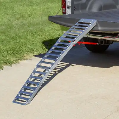 72in Tri-Fold Loading Ramp Steel Motorcycle ATV/UTV Quad Lawn Mower Truck 500lbs • $95.44