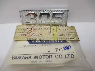 Vintage Yamaha YM1 YM1B NOS OEM 305 Side Cover Emblem # 159-21786-00 RARE YM 1 • $89.95