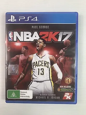 NBA 2K17 Paul George Sony PS4 Game PlayStation 4 Basketball Mint Disc  • $11.97