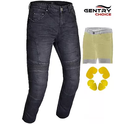 RIDERACT® Motorcycle Jeans For Men Reinforced Denim Jeans Motorbike Riding Pant • $73.49