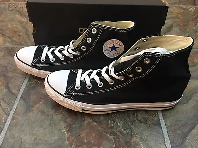 Converse Chuck Taylor All Star High Top Black Shoes Sneakers NOS Men's Size 7-13 • $49.99