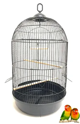 $49.83 • Buy Round Dome Top Bird Flight Hook Cage LoveBird Finch Canary Cockatiel Parakeet B 