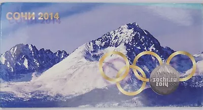 2014 Russia Sochi Olympics Commemorative 4-Coin & 100 Ruble Banknote Set • $39.95