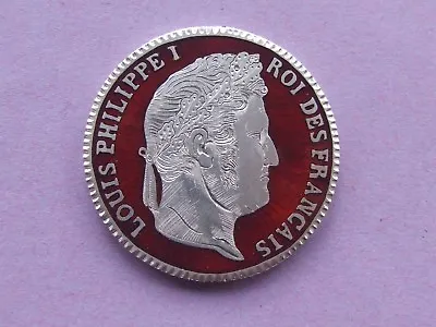 Excellent Enamelled France Louis Philippe Silver 5 Franc Coin  • £99.99