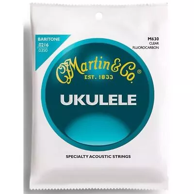 Martin M630 Clear Fluorocarbon Baritone Ukulele Strings • $9.95